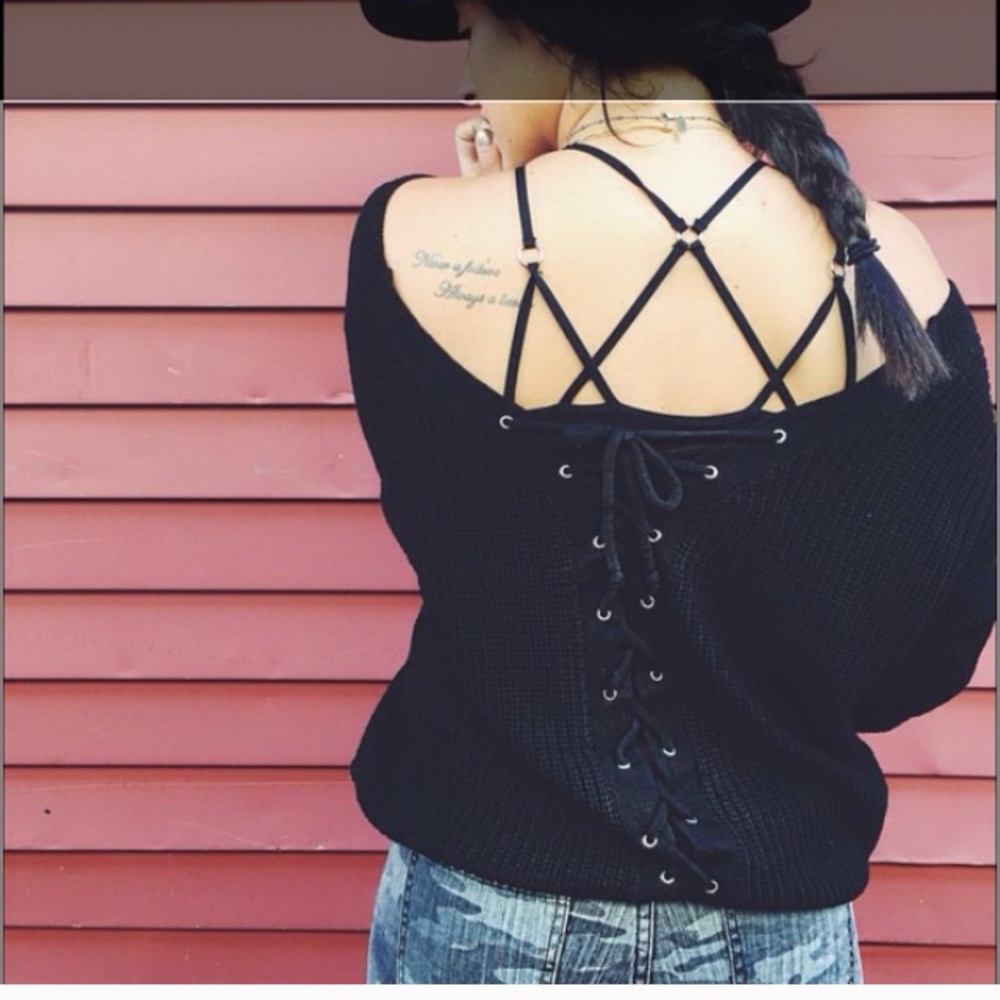 LF white ring Bralette NWT festival boho